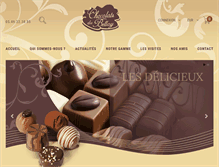 Tablet Screenshot of chocolats-dubellay.com